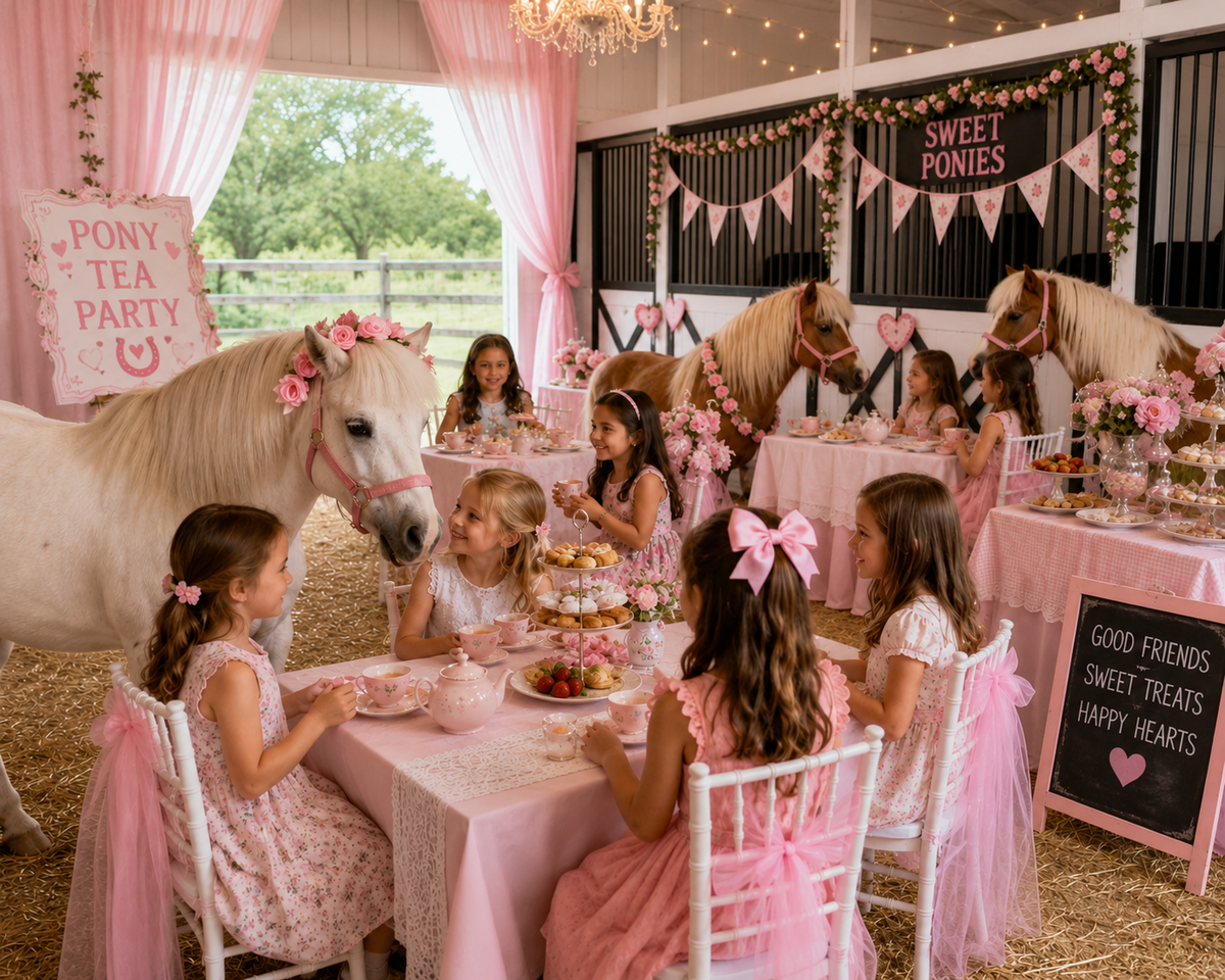 Tea Party with Ponies, Saturday 9/19 from 10:45 am until 12:30 pm
